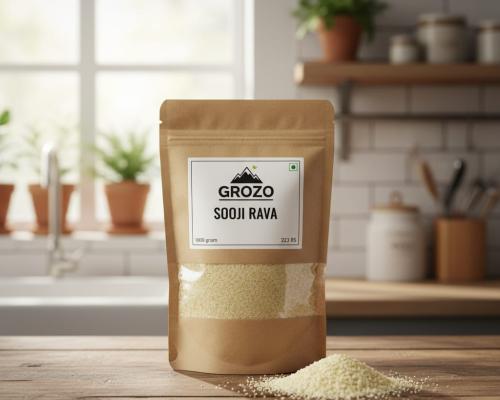 Sooji Rava – Premium Semolina | 1000g / 2.2 Lbs | Coarse Granules For Upma, Halwa & Baking img